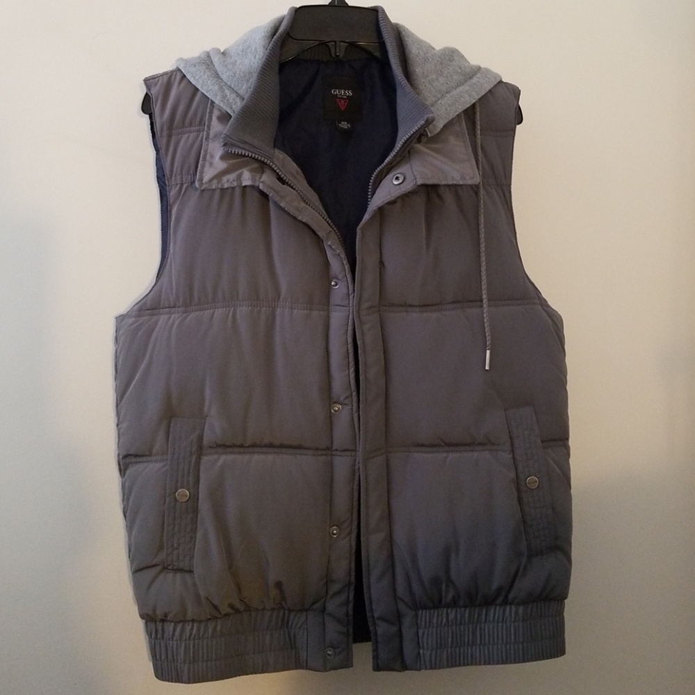 Guess Puffer Vest with Hoodie